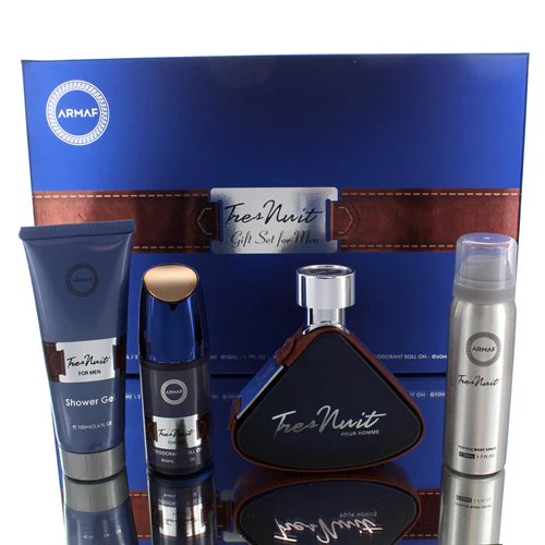 Gift Set - Armaf Tres Nuit Eau De Toilette Spray 4 Pieces For Man