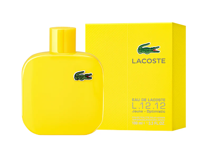 Lacoste Jaune Yellow Optimistic Eau de Toilette Spray For Man