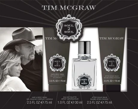 Tim McGraw Soul 2 Soul Eau De Toilette Spray Gift Set For Man