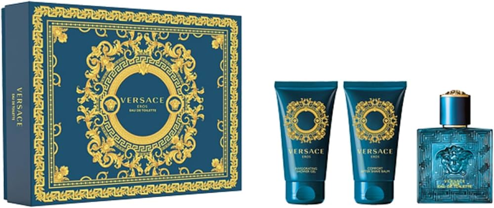 Versace Eros Pour Homme 3 Piece Gift Set For Man