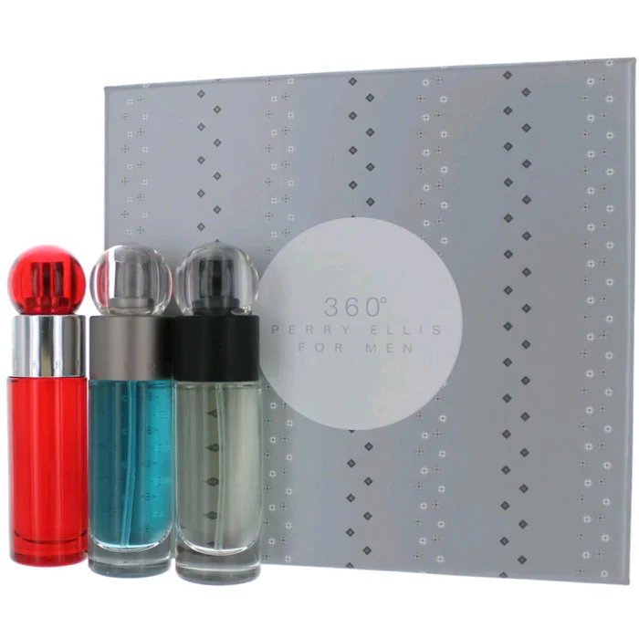Perry Ellis Men's 3 Piece Variety Set - 360 For Man